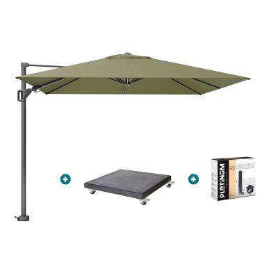 Platinum Challenger Premium T2 3x3 m - Lush green met Modena voet en hoes