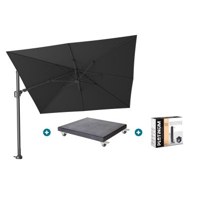 Platinum Challenger Premium T2 3x3 m - Faded Black met Modena voet en hoes