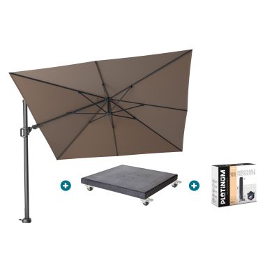 Platinum Challenger Premium T2 3x3 m - Havanna met Modena voet en hoes