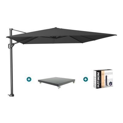 Platinum Challenger Premium T1 4x3 m - Faded Black met Marbella voet + hoes