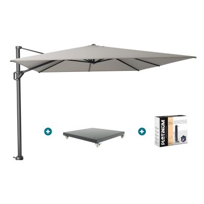 Platinum Challenger Premium T1 4x3 m - Manhattan Grey met Marbella voet + hoes