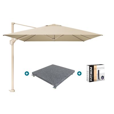 Platinum Challenger Premium T1 4x3 m - Champagne Sandstone met voet en hoes