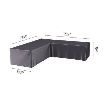 Platinum Aerocover loungesethoes L-vorm 235x235 cm. 