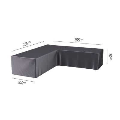 Platinum Aerocover loungesethoes L-vorm 255x255 cm. 