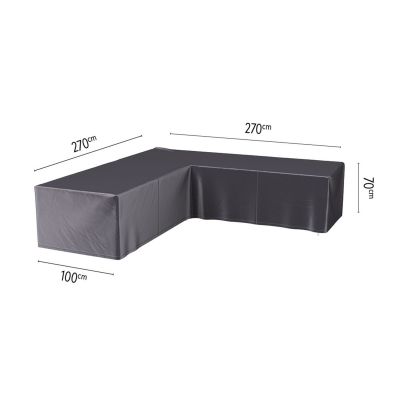 Platinum Aerocover loungesethoes L-vorm 270x270 cm.