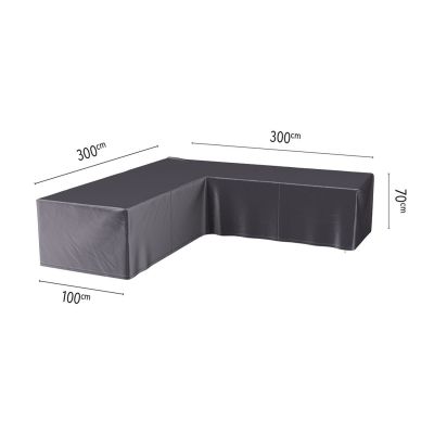 Platinum Aerocover loungesethoes L-vorm 300x300 cm.