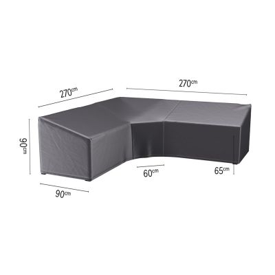 Platinum Aerocover loungesethoes 270x270x90x65 cm - L- vorm trapeze