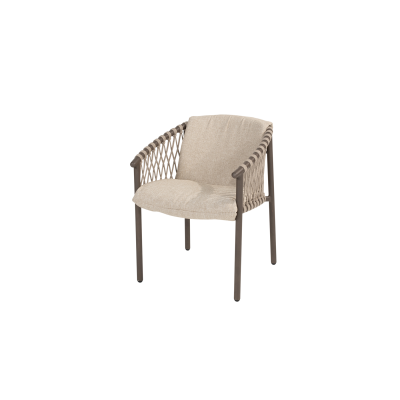 4-Seasons Allora dining tuinstoel - terre (1 stuk)