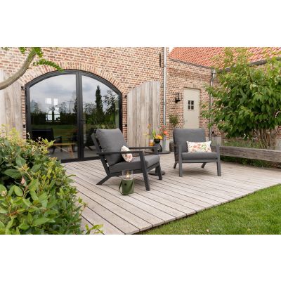 Atlanta/Canto loungestoelen set (3-delig) - Antraciet