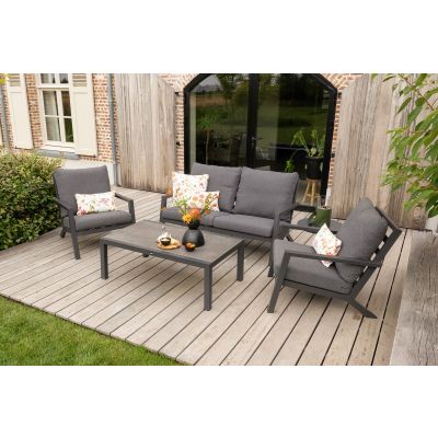 Atlanta stoel-bank loungeset - 4-delig