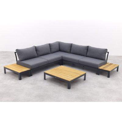Avalounge loungeset - Aluminium/teakhout - 5 persoons