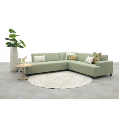 Malaga hoekbank loungeset chaise longue - green