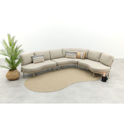 Saranda organische loungebank - Latte