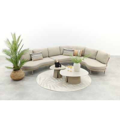 Saranda organische loungeset - Latte