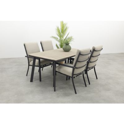 Sergio/Vigo 160x90 cm. tuinset 5-delig