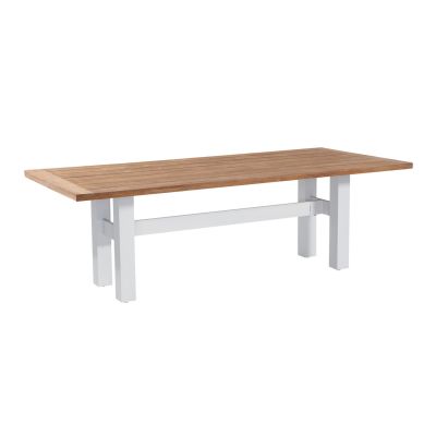 Hartman Heron dining tuintafel 240x100 cm. - Wit/Teak