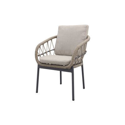 Julia dining tuinstoel - Antraciet