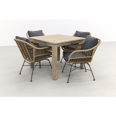 Margriet Naturel/Rome grey 100 cm. - tuinset 5-delig