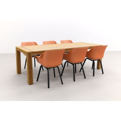 Hartman Sophie Element Terra/Rome brown 240 cm. tuinset - 7-delig