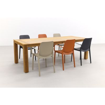 Scab Ginevra terracotta/taupe/antraciet / Rome brown 240 cm. tuinset – 7-delig