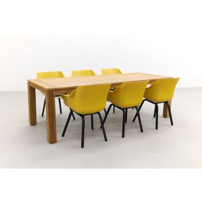 Hartman Sophie Element Yellow/Rome brown 240 cm. tuinset - 7-delig