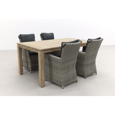 Mante - Paloma Grey/Rome grey 170 cm. tuinset - 5-delig