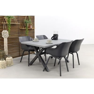 Hartman Sophie Element/Verona antraciet 160 cm. tuinset – 5-delig
