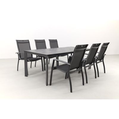 Kettler Edge/Legato 220 cm. tuinset - 7-delig