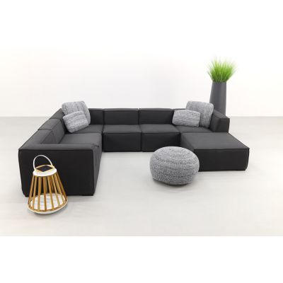 Liberty Sunbrella - Sooty - Loungeset 7-delig incl. chaise longue