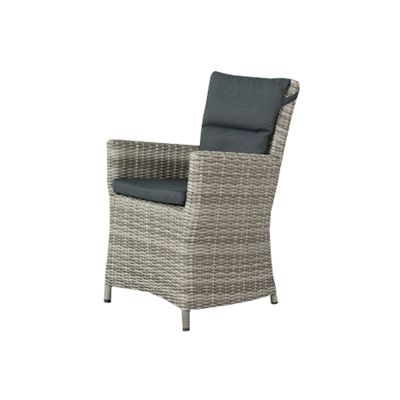 Mante wicker tuinstoel - Paloma grijs