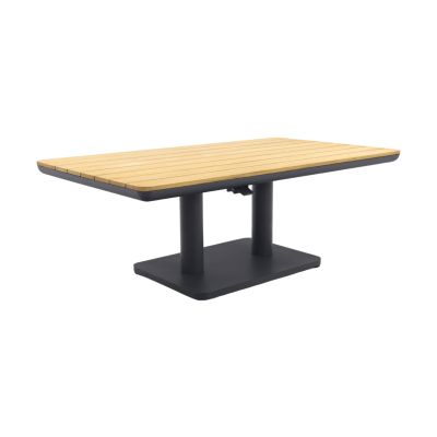 Medina up&down tafel 140x80 cm. - Royal Grey/Teak