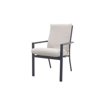 Sergio dining tuinstoel Carbon black/Desert