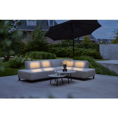 Hartman Monaco Sunbrella (Sit & Heat) verwarmde hoekbank - Grijs