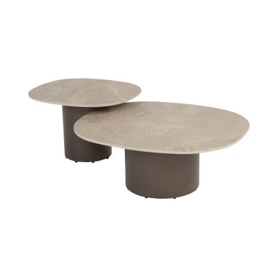 4 Seasons Sofie Salontafel set (2-delig) - zand/terre