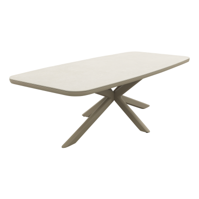 Soreno deens ovale tuintafel 240x110 cm. - Latte