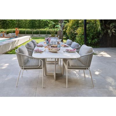 SUNS Revello/Palermo Deens ovale tuinset - 280 x 116 cm. - 7-delig