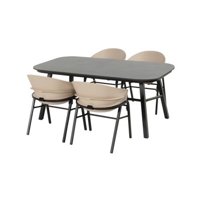 Hartman Tubb verstelbare tuinset 185x100 cm. (5-delig) - Keramiek/Soft Taupe