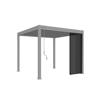 Louvre scherm - 123 centimeter - Verticaal - antraciet 