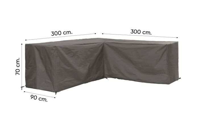 Outdoor Covers l-vormige loungesethoes 300x300x90x70 cm.