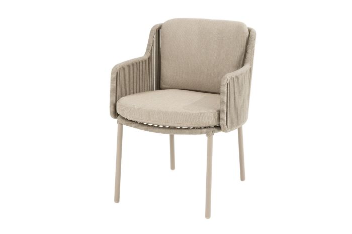 4 Seasons Bernini dining tuinstoel - latte (1 stuk)