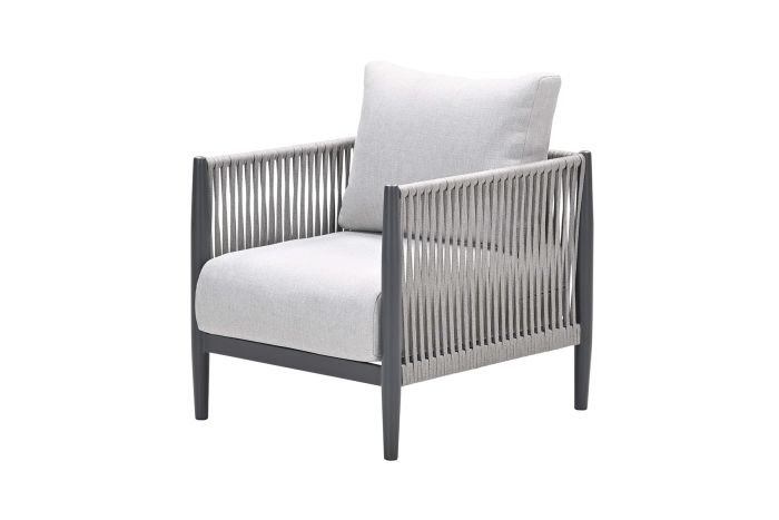 GI Diamo loungestoel - Carbon Black/Zand