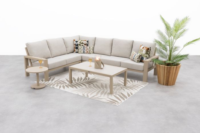 Verano/Atlanta loungeset (5-delig) - Latte