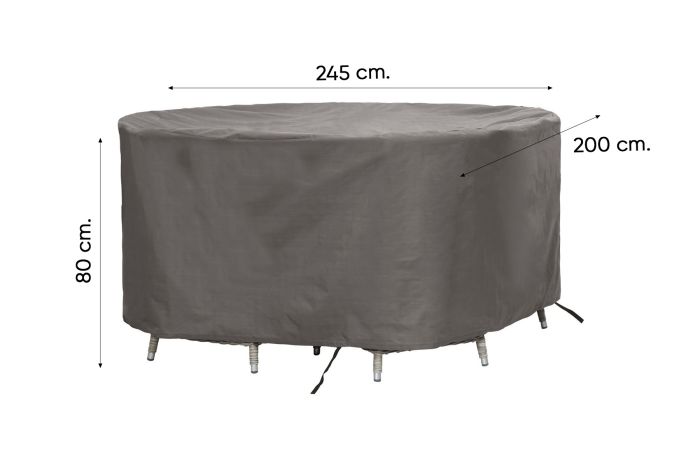 Outdoor Covers ovale tuinsethoes 245x200x80 cm.
