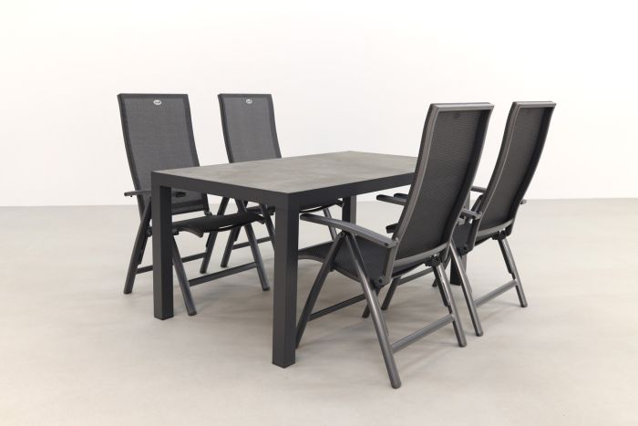 Hartman Valentino/President 160 cm. verstelbare tuinset - 5-delig