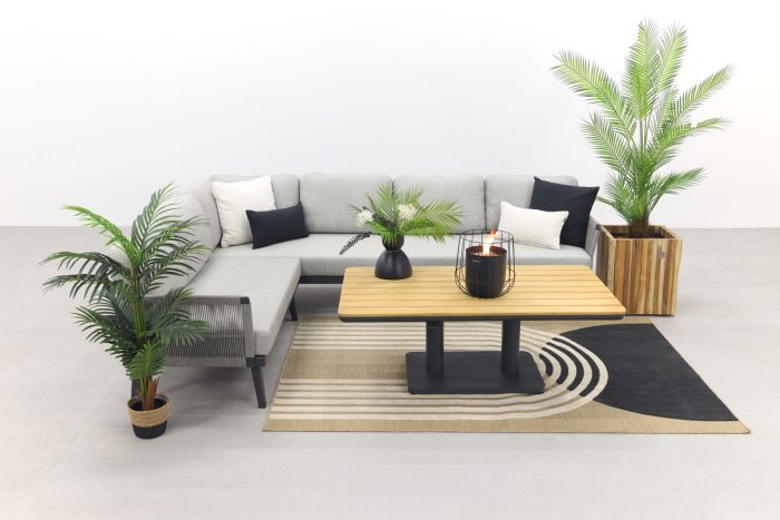 Durban/Medina teak verstelbare loungeset - hoekbank - 2-delig