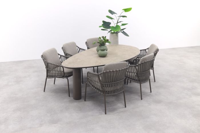 4 Seasons Capalbio/Arizona organische tuinset 240x120 cm. - zand/terre