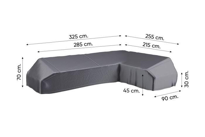 Platinum Aerocover platform loungesethoes 325x255 cm - Rechts