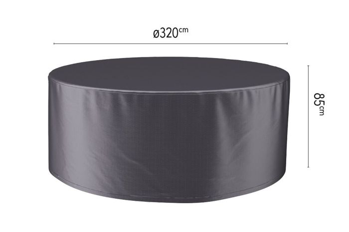 Platinum Aerocover ronde tuinsethoes - 320x85 cm.
