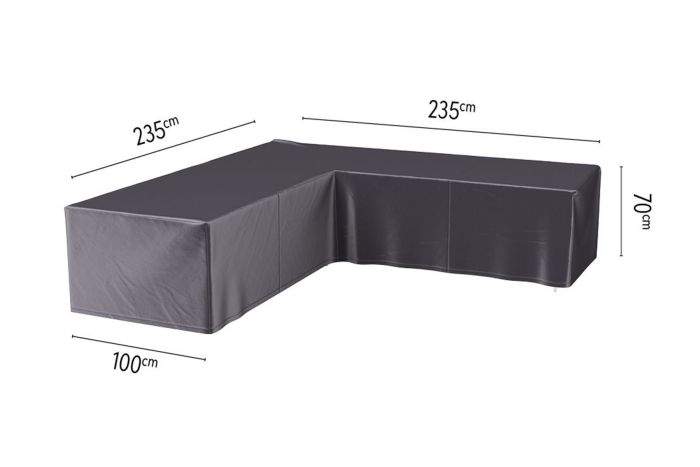Platinum Aerocover loungesethoes L-vorm 235x235 cm. 