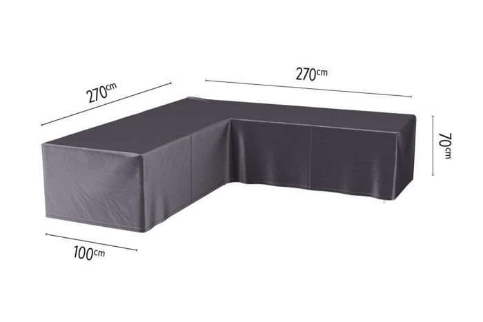 Platinum Aerocover loungesethoes L-vorm 270x270 cm.